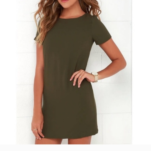 Lulus Dresses & Skirts - Lulu's Olive Green Dress | Medium
